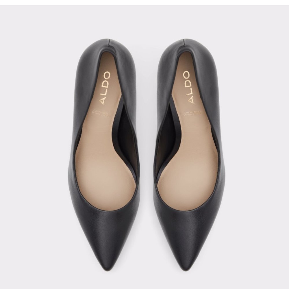 NIB Aldo Black Sereniti Stiletto Pump - Stiletto heel Size 5 - Picture 4 of 12